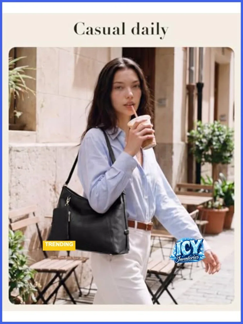 PU Leather Hobo Bag for Women Multi-Pocket Crossbody Shoulder Tote with Zipper